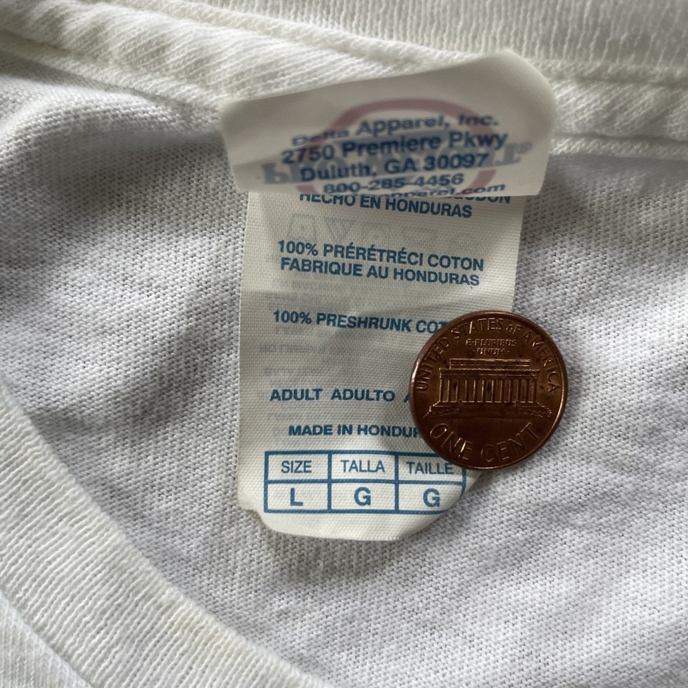 Delta Mens Large T-Shirt White Ford Hall of Fans NASCAR Graphic Tee Short Sleeve - Picture 4 of 13